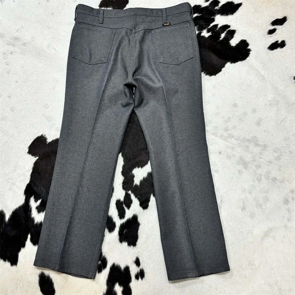 Vintage Wrangler Men's Western‎ Bootcut Dress Pants Gray Size 38x30